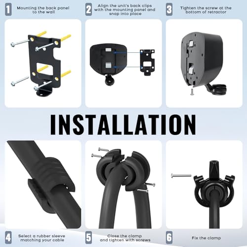 Support de câble peu encombrant pour voitures électriques et Wallbox - 7