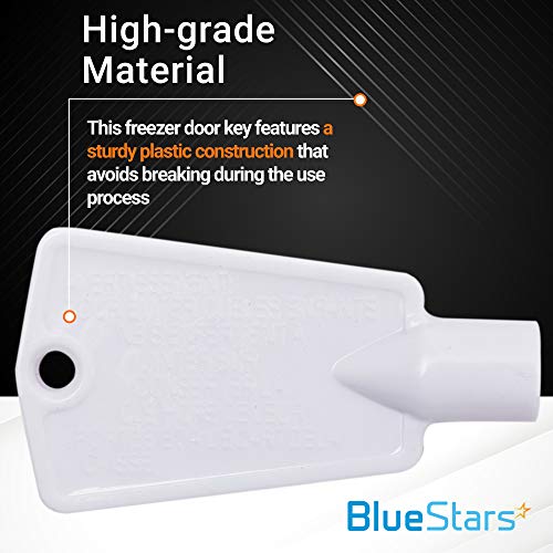 Bluestars Ultra Durable 297147700 Refrigerator Door Lock Key Replacement Part Exact Fit For Frigidaire Kenmore Electrolux Freezers - Replaces Ap4301346 Ps1991481 216702900 06599905 - Pack Of 2 #TOP4