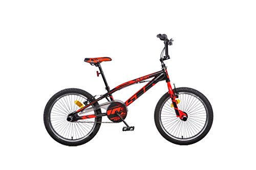 Dinobikes Dino Bikes- Vélo Freestyle Garçon Marque 20 Pouces de 6 à 9 Ans, 346S Nero/Rosso, Noir/Rouge