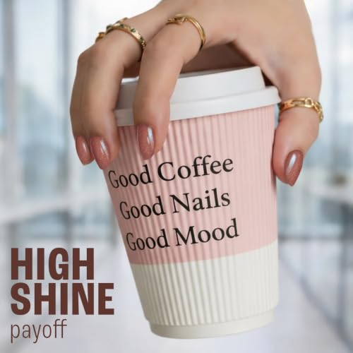 Image of Lakme 9 to 5 Overtime Shine Nail Polish - Coffee Edit-14 Midnight Roast 6ml