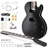 Leo Jaymz DIY LP Style Electric Guitar Kits,Spray-painted Mahogany Body,Laurel Wood Fingerboard and Maple Neck, including all Components