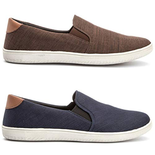 Kit Iate Masculino em Lona 2 pares (41, Marrom e Azul)