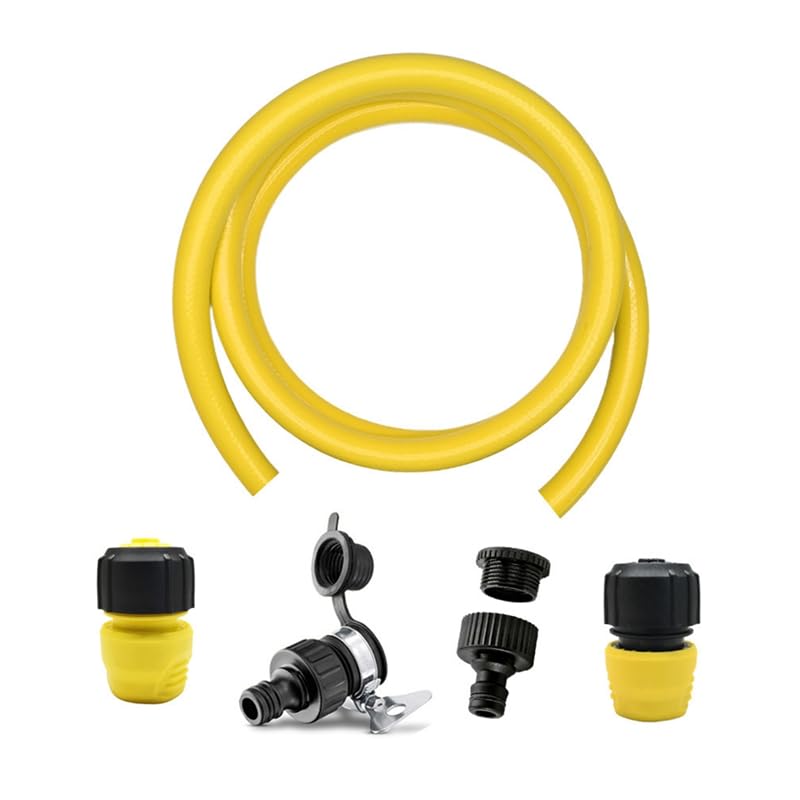 Kit giunto di arresto dell'acqua per tubo da giardino Karcher 3/4 in rubinetto flessibile resistente alle pieghe 9,84 piedi
