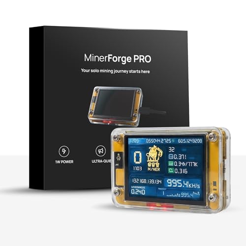 Mineblock Miner Forge PRO 2.0 BTC Solo Miner USB-C LCD Display