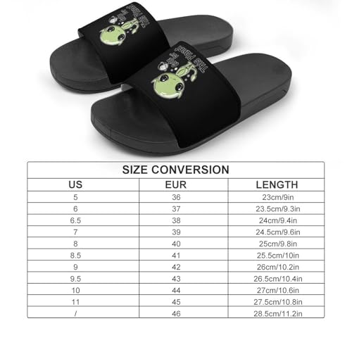 Alienes Cute For This Planet Unisex Shower Shoes House Slippers Non-Slip Indoor Bathroom Shoes for Pool Beach 37 (235mm)2