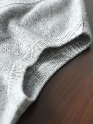 Mens Sweater Vest Casual Soft Waistcoat Tops Winter Basic V-Neck Sleeveless Pullover Cashmere Vest3