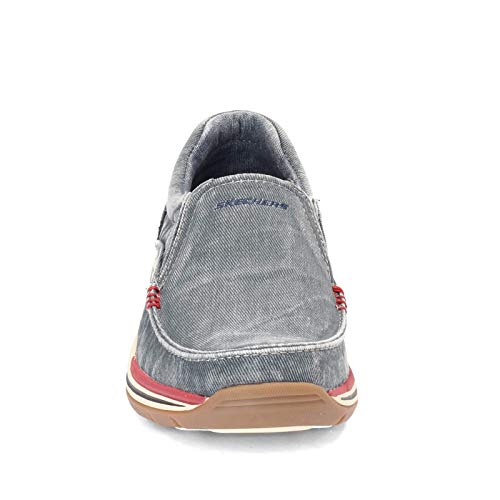 Image of Skechers Men's Expected - Avillo Navy Canvas Loafers and Mocassins