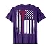 Vintage Lacrosse Sports Biggest Fan Family USA American Flag T-Shirt