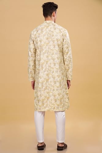 Image of BE ACTIVE Cotton Kurta for Men | Traditional and Classy Design | Indian Kurta | Full Sleeve Kurta