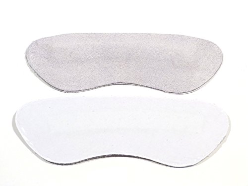Rema Fersenhalter Antislip aus weichem Velourleder (2 Paar, Hellgrau)