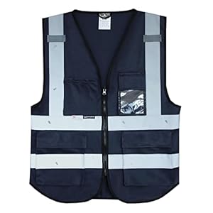 Salzmann 3M High Visibility Vest – Reflective Multi-Pocket Vest – Made with 3M Reflective Material