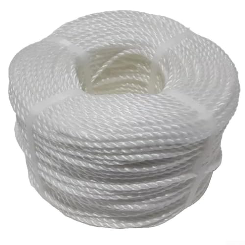 Multipurpose Polyethylene Rope for Sailing and Outdoor Use 6mm Thickness, 20m Long, Engineered to Withstand Harsh Conditions