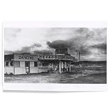 Lantern Press Fernley, Nevada, View of Springer's Hot Springs Texaco Station, 8x12 Inch Art Print...