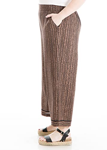 Max Studio Women's Plus Size Wide Leg Pant with Pockets2