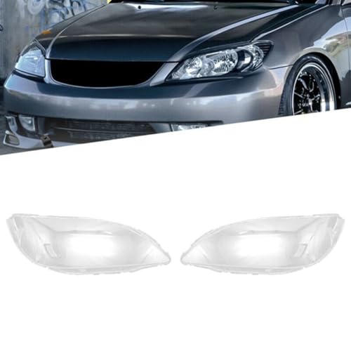 Couvercle de phare droit pour Civic 2003-2005 en polycarbonate transparent