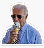 Joe Biden ice Cream -Sticker Decal Bumper Stickers