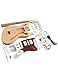 Fistrock DIY Electric Guitar Kit Beginner Kit 6 String Right Handed with Mahogany Body Mahogany Neck Rosewood Fingerboard Chrome Hardware Build Your Own Guitar.