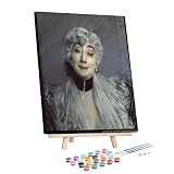 Kit di pittura con i numeri per adulti - Ritratto della contessa De Martel De Janville conosciuta come Gyp incorniciata e cavalletto, kit per dipingere con i numeri per adulti per principianti su