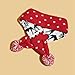 Leefasy Dog Winter Knitted Scarf, Dog Christmas Scarf, Xmas Cute Decorate Gift, Mini Animal Scarf Christmas Dog Cat Santa Scarf, S White Red Stripe