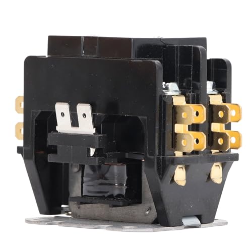 Ac Contactor, Air Conditioner Contactor with Silver Alloy Contacts 30A 2P HVAC Contactor for Power Switching in Air Conditioning and Heating Systems (110V) - Thumbnail 7