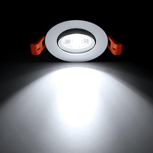 Miniatura 6 de Lámpara de techo empotrable LED de 2 pulgadas, luz descendente LED regulable de 3 W, 60 luces empotrables COB de ángulo de haz con controlador, luz