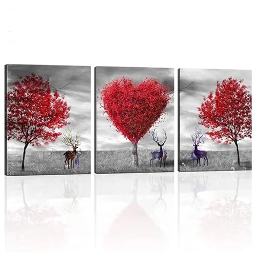 Kit peinture diamant arbre de l'amour puzzle adulte triptyque cadeau créatif