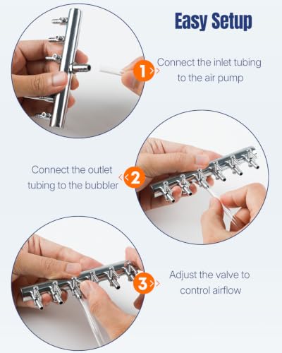 Image of Pawfly 6-Way Aquarium Air Manifold for 3 /16 inch & 3 /8 inch Airline Tubing