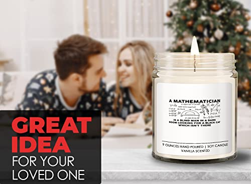 Math Lover Vanilla Candle - Mathematician - Algebraist Arithmetician Trigonometrician Mathematical Statistician Math Geek