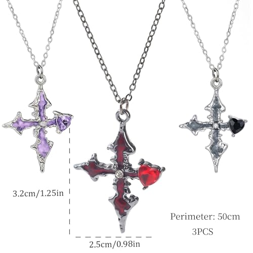 Image of Silver Cross Chain For Men, Three-Ring Geometric Fashion Necklace For Men And Women, Silver Chain For Man, Simple And Personalized, Versatile Pendant Sweater Necklace, Featured Daily Accessories Gift