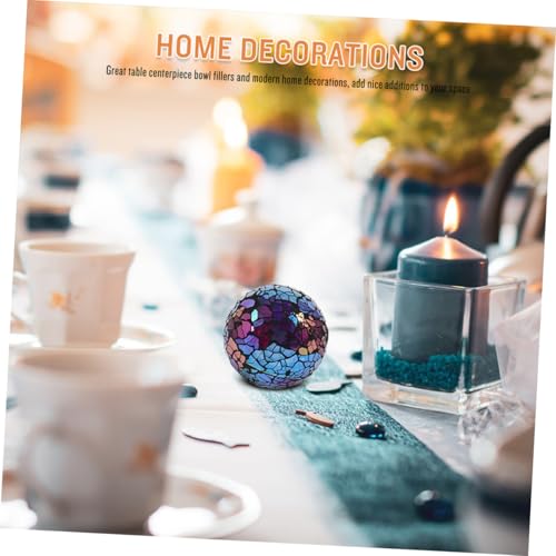 GRIRIW 4 Piezas Bolas Decorativas Esferas de Vidrio Centro Mesa Jarrones Fiesta Navidad