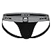 Gym 1" Waistband Swim/Run Jockstrap (Large, Black)