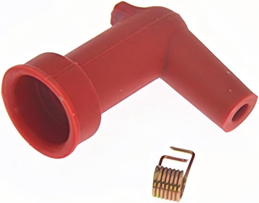 4PC Red Spark Plug Wire Boot Right Angle Compatible with Yama ha Outboard 15 18 30 40 60HP