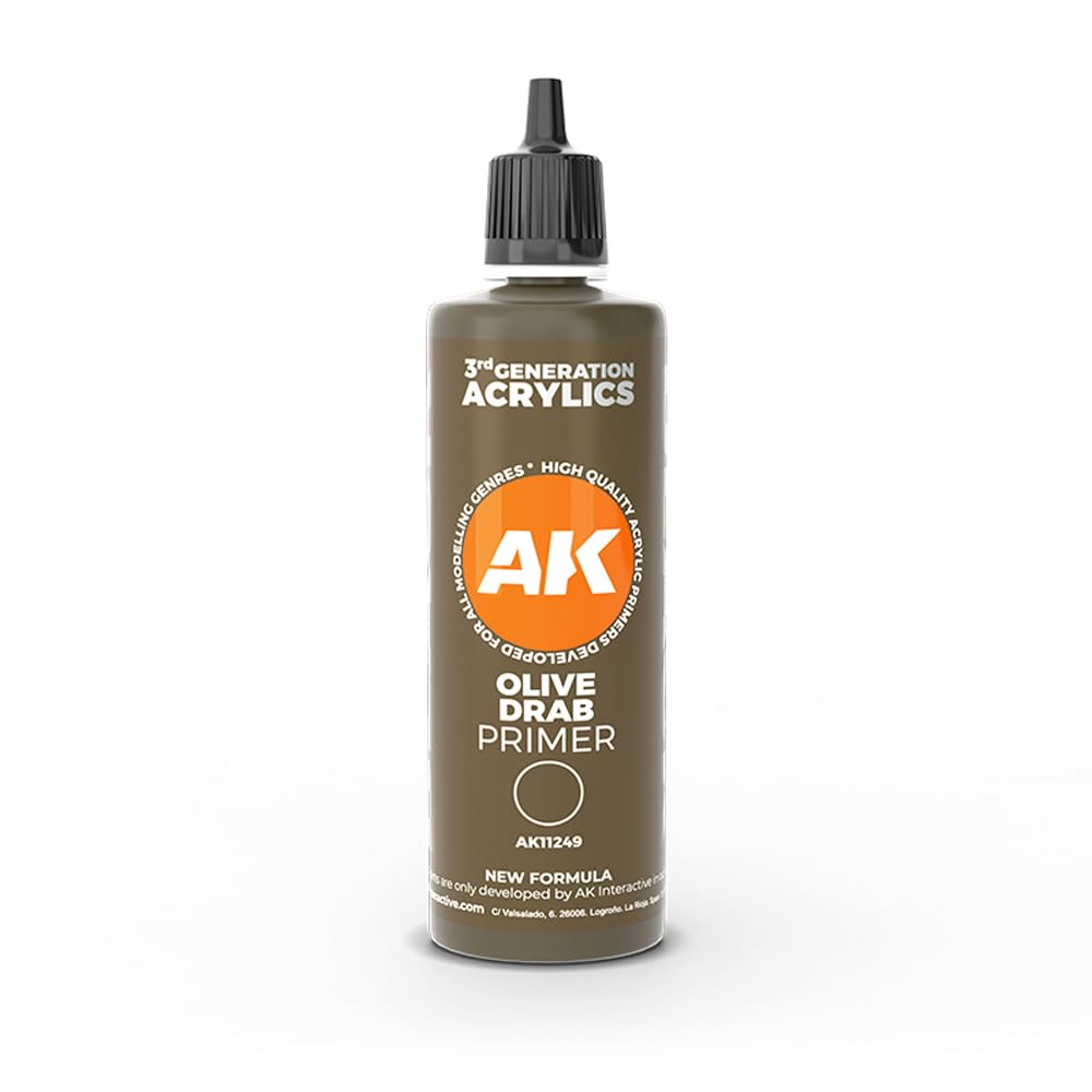 AK AK11249 Olive Drab Surface Primer (100 ml) 3GEN