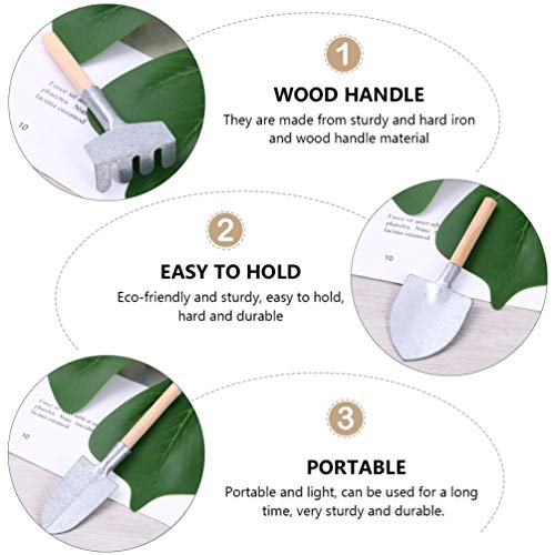 BESPORTBLE 5Pcs Mini Ferramenta de Jardim Definido Ferramenta de Jardinagem Bonsai Flor Mini Multi-F