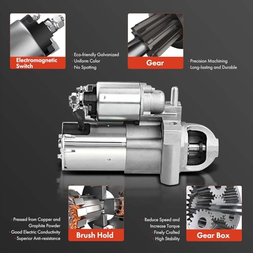 image for A-Premium Starter Motor Compatible with Buick, Cadillac, Chevy, GMC & 