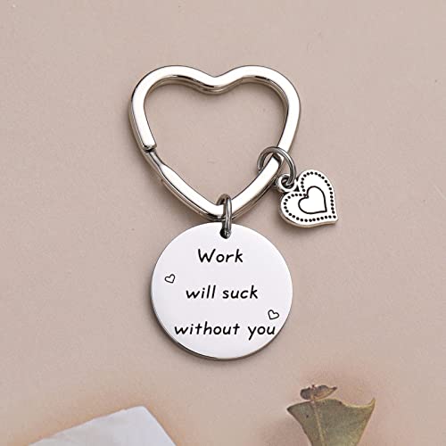 Jiushun Coworker Moving Away Keyring Colleague Keyring Coworker Promotion Gift Coworker Thank You Gift Colleague Keychain Business Partner Gift Work Friend Gift (Coworker Keyring) #TOP2