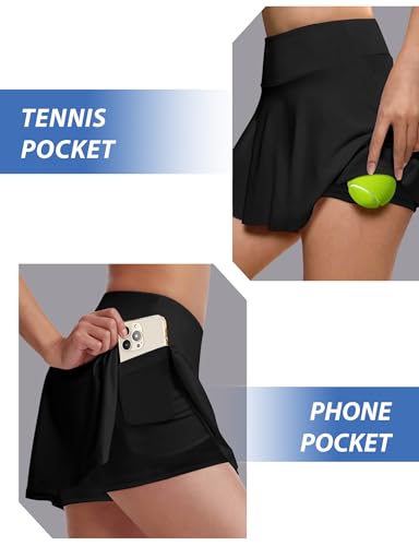 Buauty Pleated Tennis Skirt for Women High Waisted Golf Skorts with Pockets4
