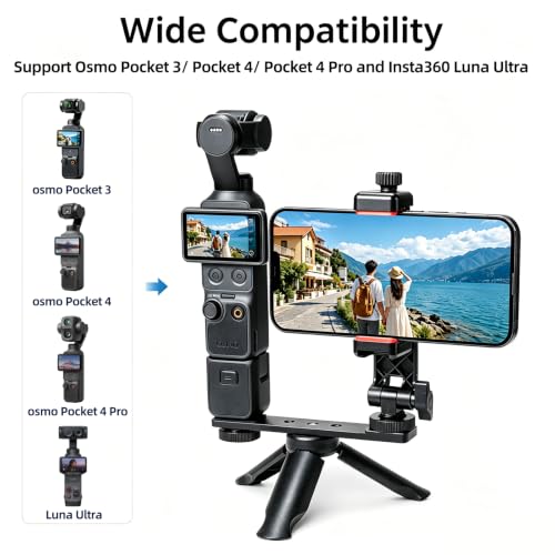 Mini trípode para DJI Osmo Pocket 4 y 3 con soporte ajustable 2