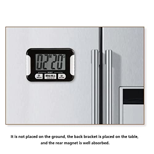 Chronomètre numérique avec grand écran LCD pour cuisson et leçons - 4