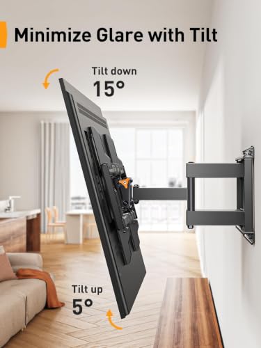 Perlegear UL Listed Full Motion TV Wall Mount for 42-90" TVs up to 132lbs - image 7