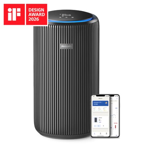Purificateur d'air Philips série 4200 HEPA NanoProtect + double filtre à actif CADR 600m³h pour 156m² ultra silencieux intelligent et économe en énergie AC422111 - vue 10