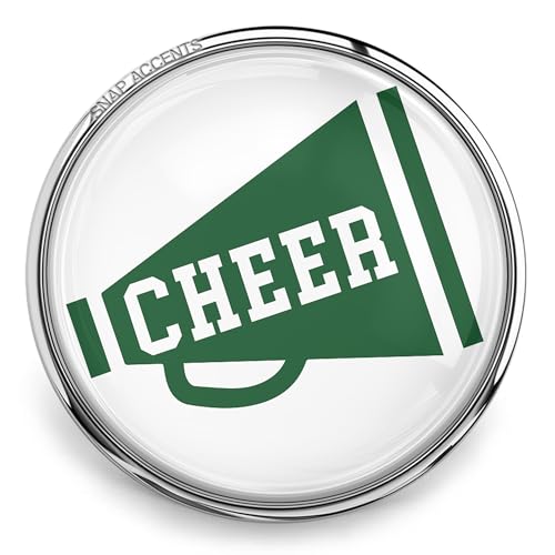 Choose a Color | Cheer Snap Jewelry 18MM Cheerleader Drill Team Ginger Charm, Fits DIY Interchangeable, Customizable Jewelry Accessories