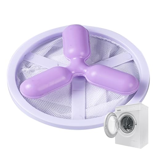 Hogvinnatil Hair Filter Bag Lint Catcher, Cotton Wire Catcher, Reusable Washing Machine Hair Filter Bag, Protection Ball Lint Trap Catcher for Home Kitchen Bathroom Laundry