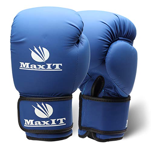 MaxIT Pro Style Boxing Gloves | Padded PU Leather for Men or Women | Hand Glove Set for MMA, Muay Thai, Sparring, Boxing, Kickboxing, Punching Bag, Training, Fighting Sports MaxIT Pro Style Boxing Gloves | Padded PU Leather for Men or Women | Hand Glove Set for MMA, Muay Thai, Sparring, Boxing, Kickboxing, Punching Bag, Training, Fighting Sports