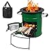 Raketenofen - Tragbar Campingkocher Holzofen, Rocket Stove, BBQ Ofen Grill, Brennholzregal, Feuerstelle, Dutch Oven für Picknick Camping, Kochen im Freien, mit Tragetasche, Edelstahl