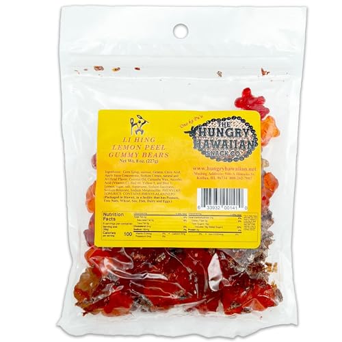 Pop-Up M?keke - FunDelicious Creations - 8oz Li Hing Lemon Peel Gummy Bears miniatura 1