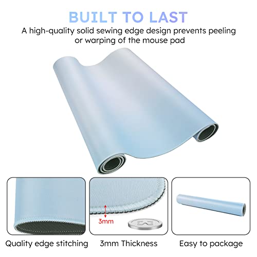 Icasso Desk Mat, Gaming Mouse Pad, Large Desk Pad Mouse Pads，Xxl Mouse Pad Wrist Support，Non-Slip Waterproof Mousepad Keyboard Mat For Computer Desktop Home Office Work #TOP4