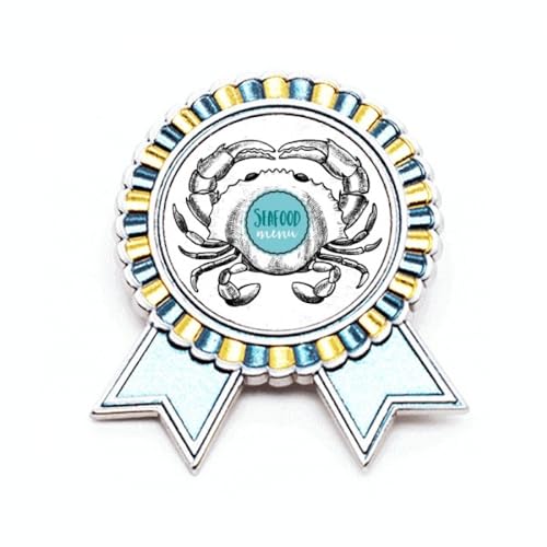 Broche crabe en métal taille M bijou marin pour vêtement