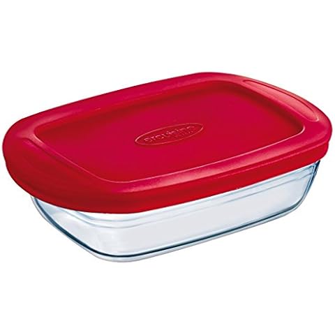 OCUISINE Cook & Store Container Rectangular 2,6 litros red Cover