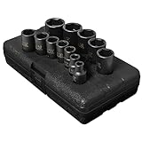 Sunex 3360 3/8-Inch Drive Standard Fractional Socket Impact Set, 12-Piece